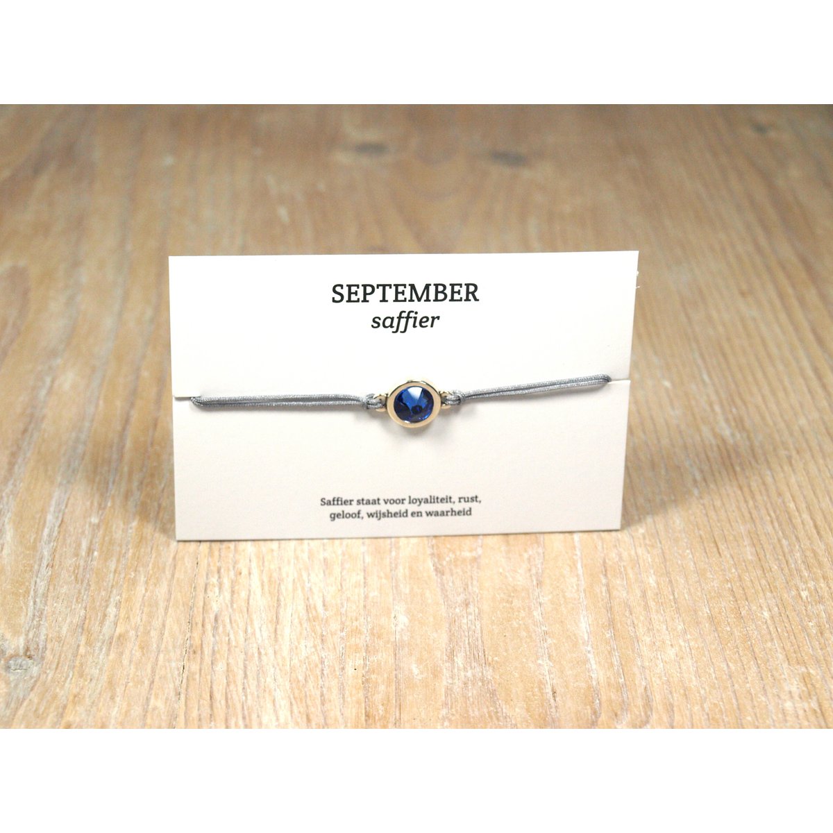 per stuk Geboortesteen armbandjes swarovski zilver