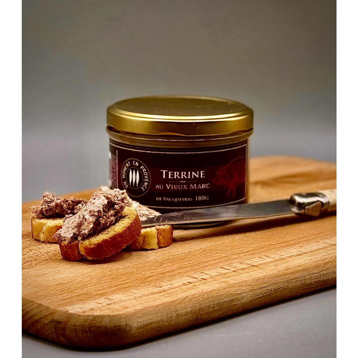Terrine med Marc de Vacqueyras 180g - En aperitif af karakter 🍷