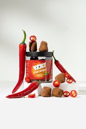 Chili Chokolade Trøfler Gavekrukke 130g | Krydret gourmetchokolade