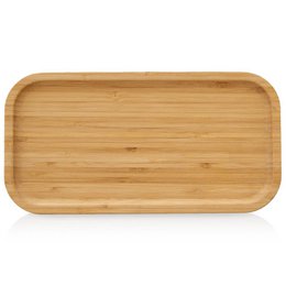Sirviendo bandeja de bambú rectangular 25x13 cm
