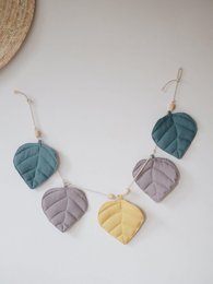 Guirlande de lin « il de mer » avec feuilles