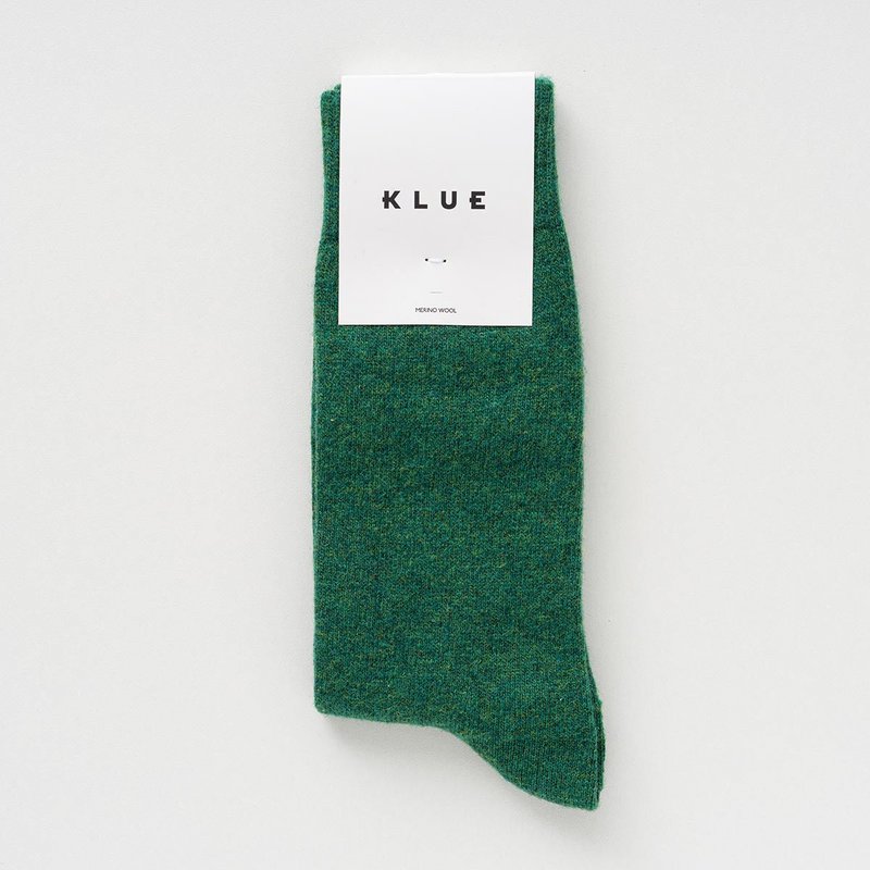 KLUE Merino Wool socks plain | Forest Green