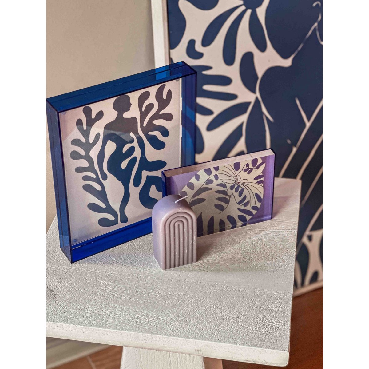 Fotolijst Geo blauw