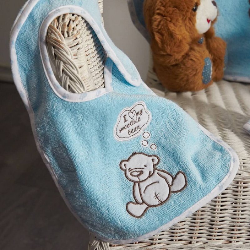Set di poncho per bebè in cotone biologico Twin Bears