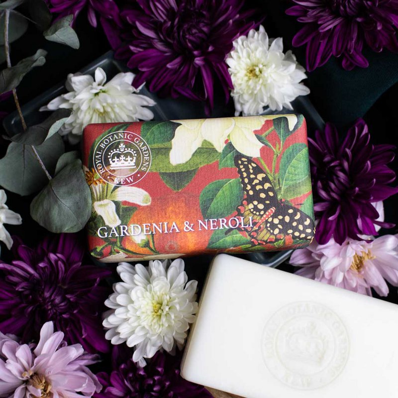 KEW RBG Shea Butter Soap 240g - Gardenia & Neroli
