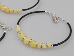 Pulsera de ámbar blanco para todos los días, piedras preciosas, cristales de amistad