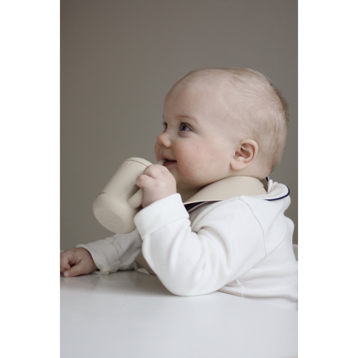 Silicone Sippy Cup - Oyster Beige