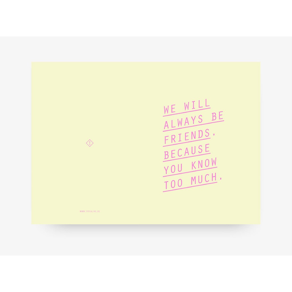 Grußkarte / Always Friends