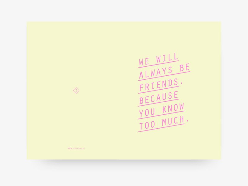 Grußkarte / Always Friends