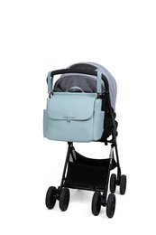 Sac de Grossesse MIREM By Nenina & Co Dusty Blue + Cadeau Matelas à Langer + Attache Sucette