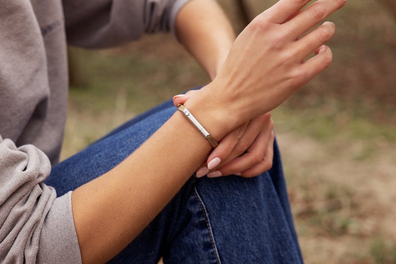 Self-defense Bracelet - Classic - Sand | Silver