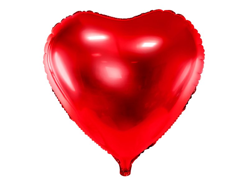 Folienballon Herz rot - 45 Zentimeter