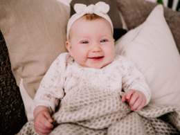 Wool crib blanket - Taupe