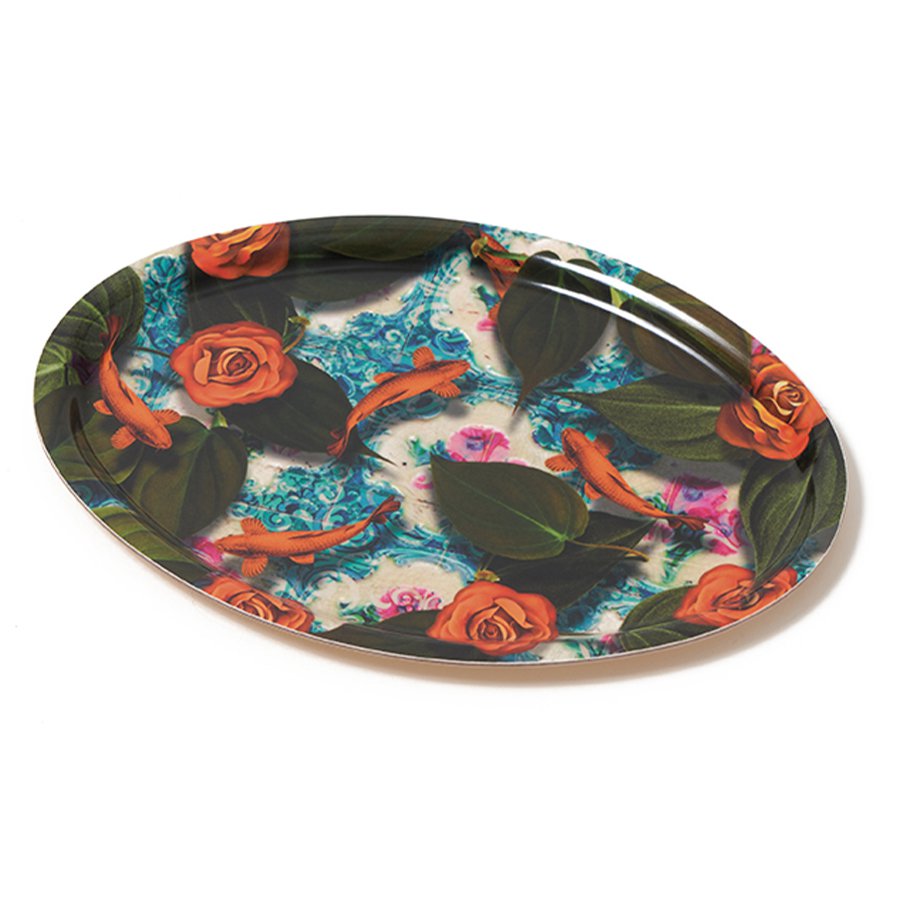 Azulejo oval tray