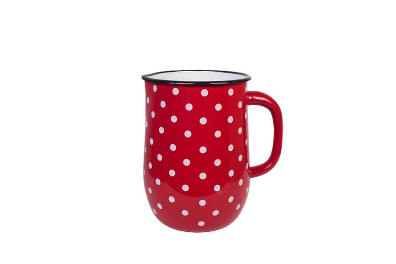 Emalje Jug Polka Dot Red 2,5L Isabelle Rose