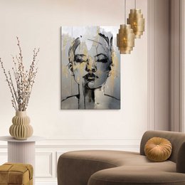 Painting Canvas Face 70x50