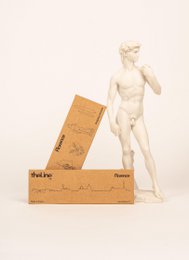 Miniature relief image of the Firenze skyline. Detailed sculpture with architectural features and textures.
