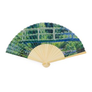 Hand fan, Monet, Japanese bridge