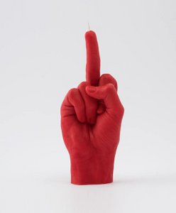 Fick dich Candle Red