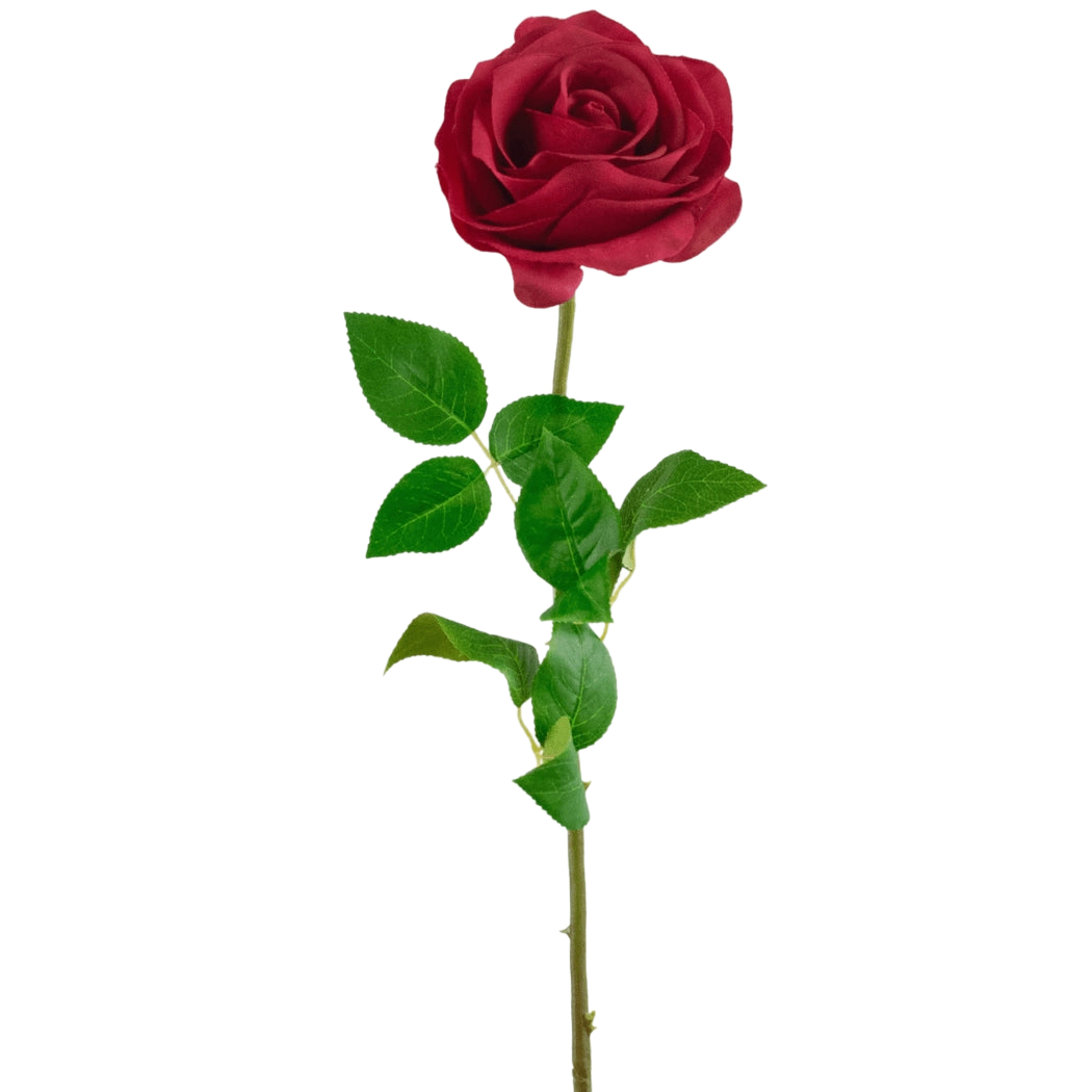 Artificial rose Real Touch 53 cm red