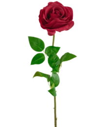 Artificial rose Real Touch 53 cm red