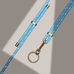 LANYARD SLEUTELHOUDER (TURKOOIS REFLECT)