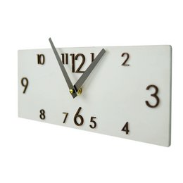 Wall clock Clocks for wall Wooden wall clock White wall clock Rustic wall clock Rectangular wall clock Unique wall clock Wall art Rectangle
