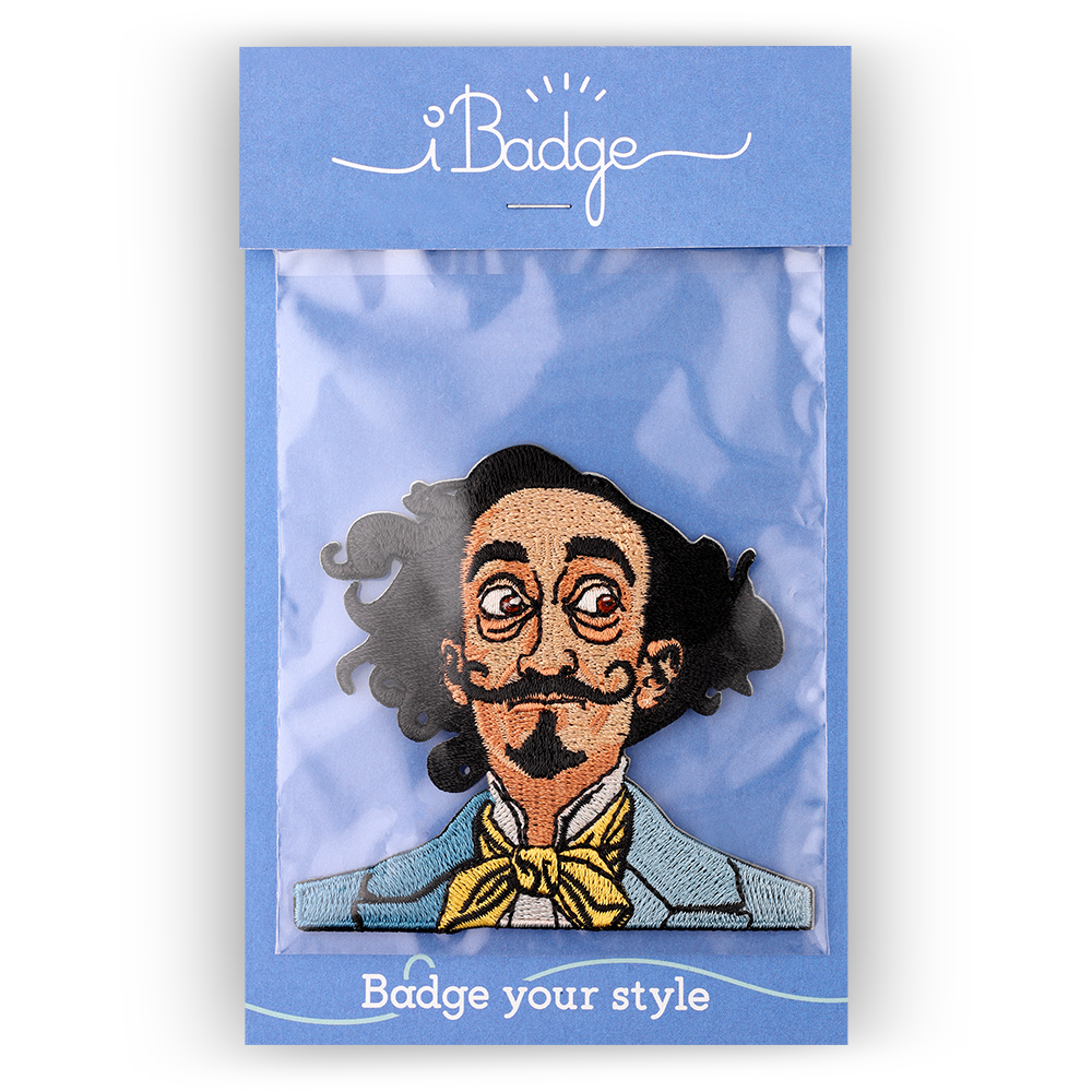 Dalí-Aufkleber und Aufbügelabzeichen