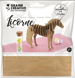TROPHÉE LICORNE EN CARTON 150x150MM