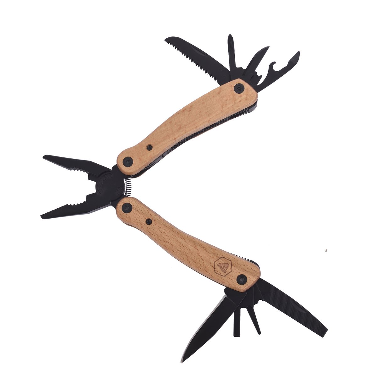 Pinza multifunzione nera Laguiole Wood di faggio nero