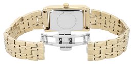 Reloj de mujer JUST WATCH "Ebba" con correa de acero inoxidable, 38 x 24 mm, dorado/blanco