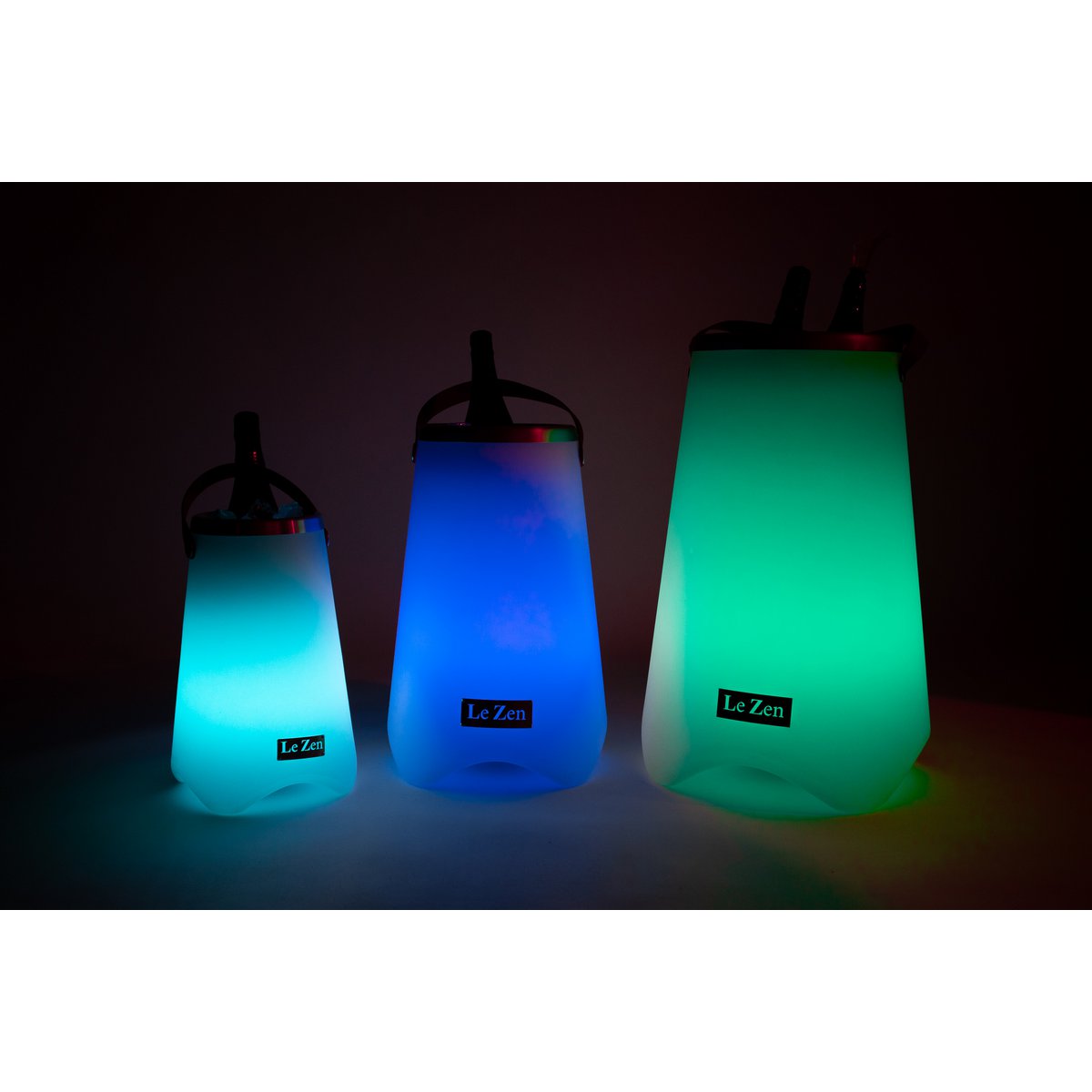 Le Zen Original Large - enfriador de vino con altavoz y luces LED