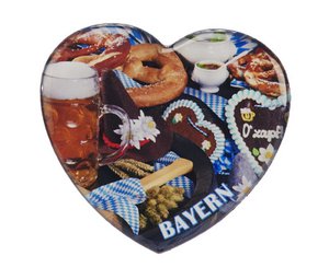 Magnet Herz Bayern 6.5x6cm