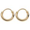 Round Hoops Earrings Gold