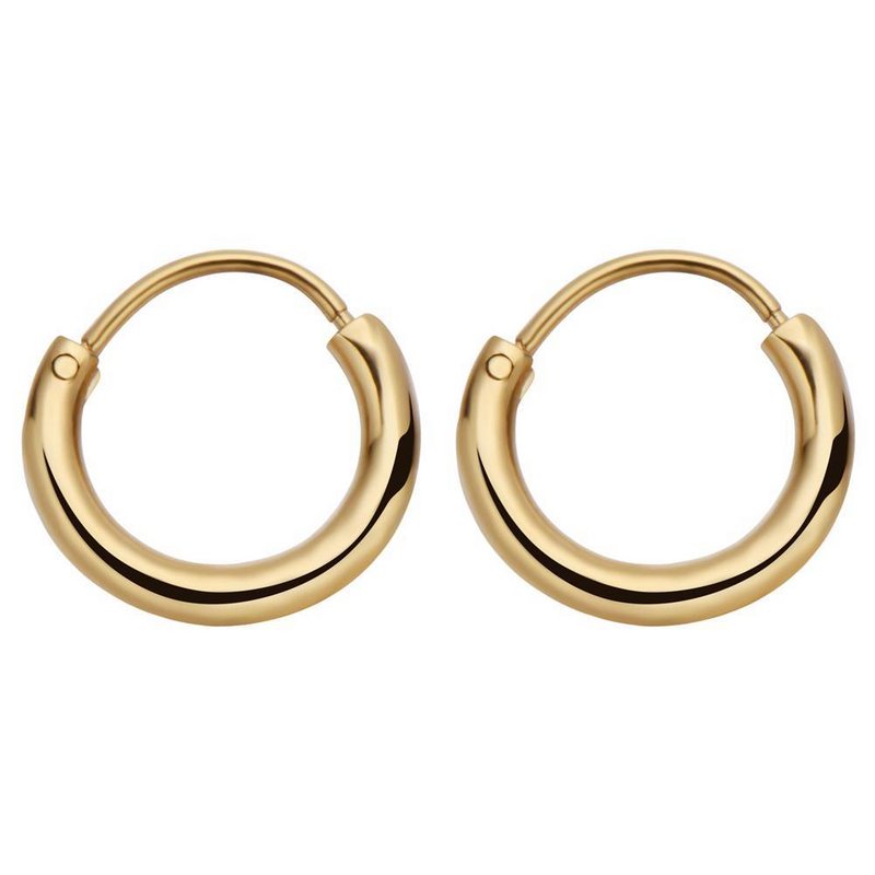 Boucles d'Oreilles Créoles Rondes Or