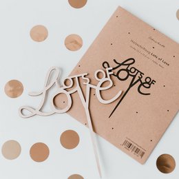 Cake Topper Lots of Love (PU = 8 pcs)