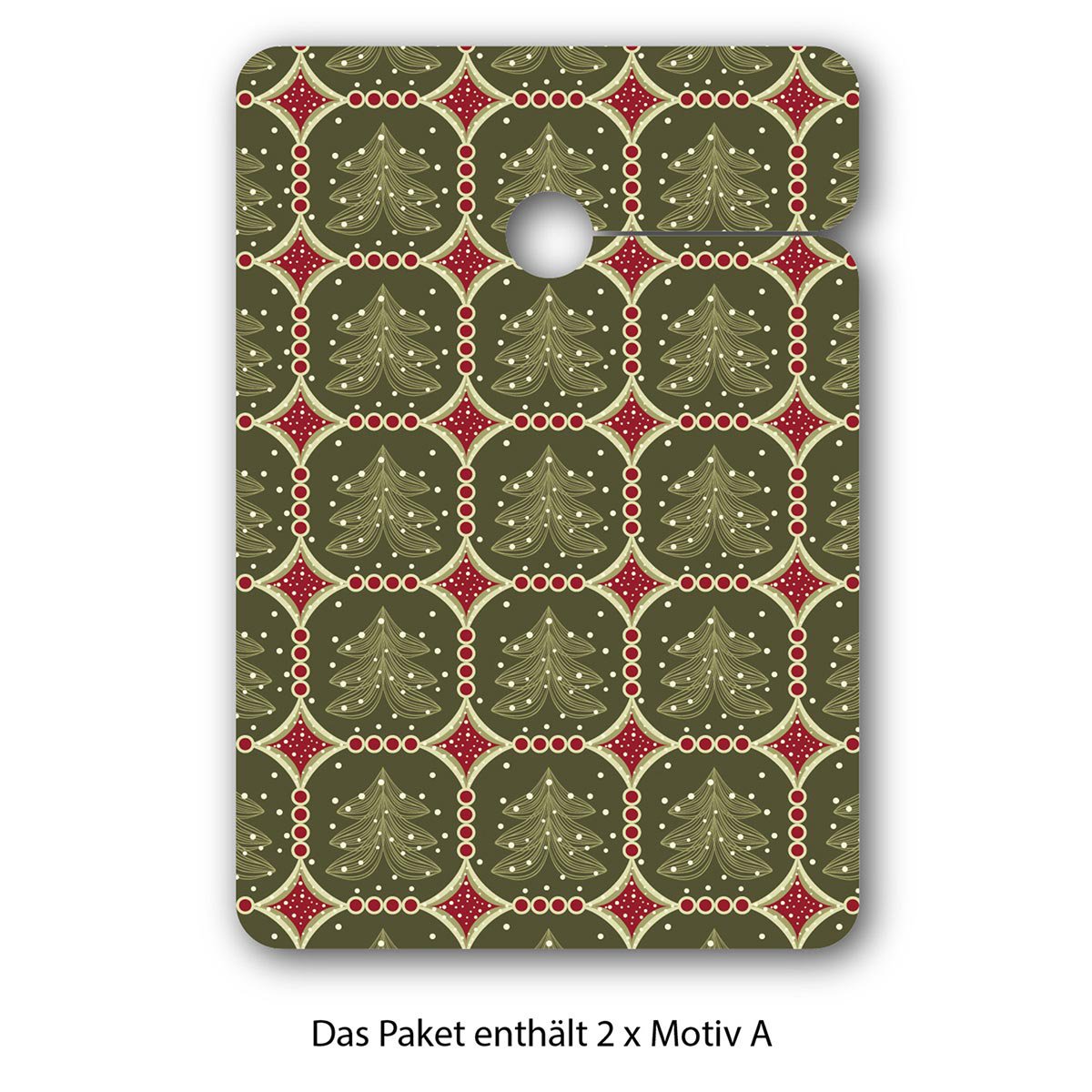 8 cadeauhangers met winterse motieven