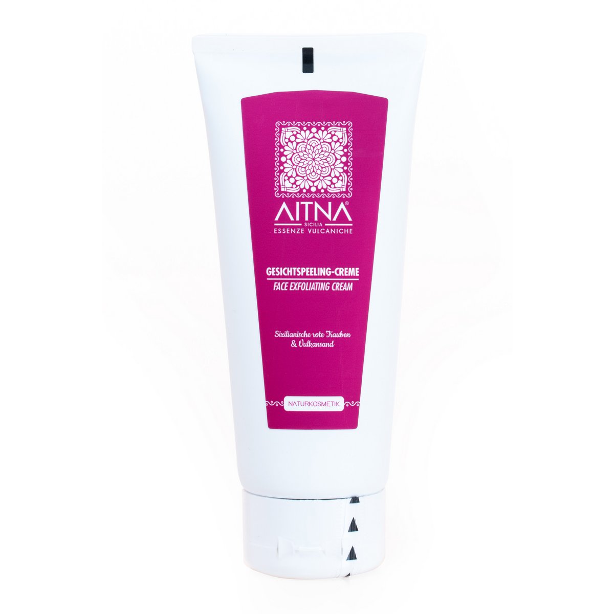 Aitna Crema Esfoliante Scrub Viso, Uva Rossa Siciliana e Sabbia Vulcanica dell'Etna, 75ml