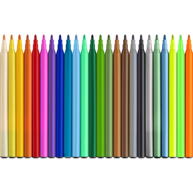 Felt-tip pen FC Dino 18x stand. Color + 3x metallic color + 3x neon color incl. dino stickers