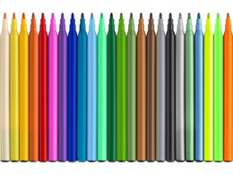 Felt-tip pen FC Dino 18x stand. Color + 3x metallic color + 3x neon color incl. dino stickers