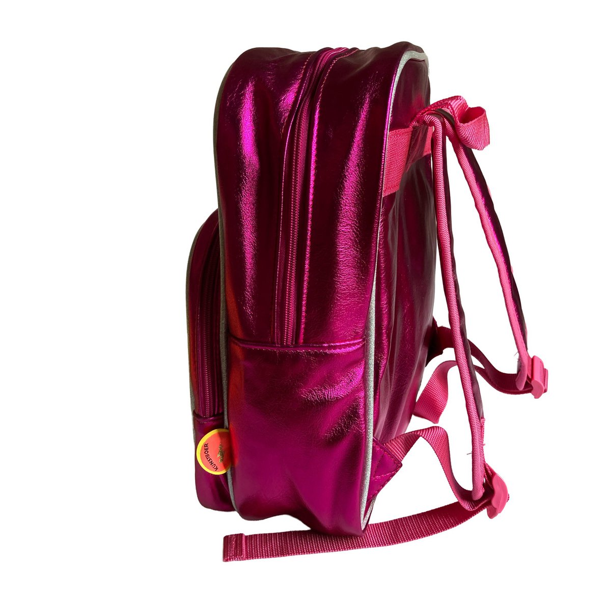 Rugzakkat met glazen roze