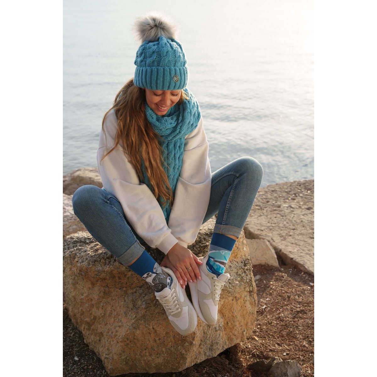 Seals socks | Arctic seal socks - casual mismatched socks