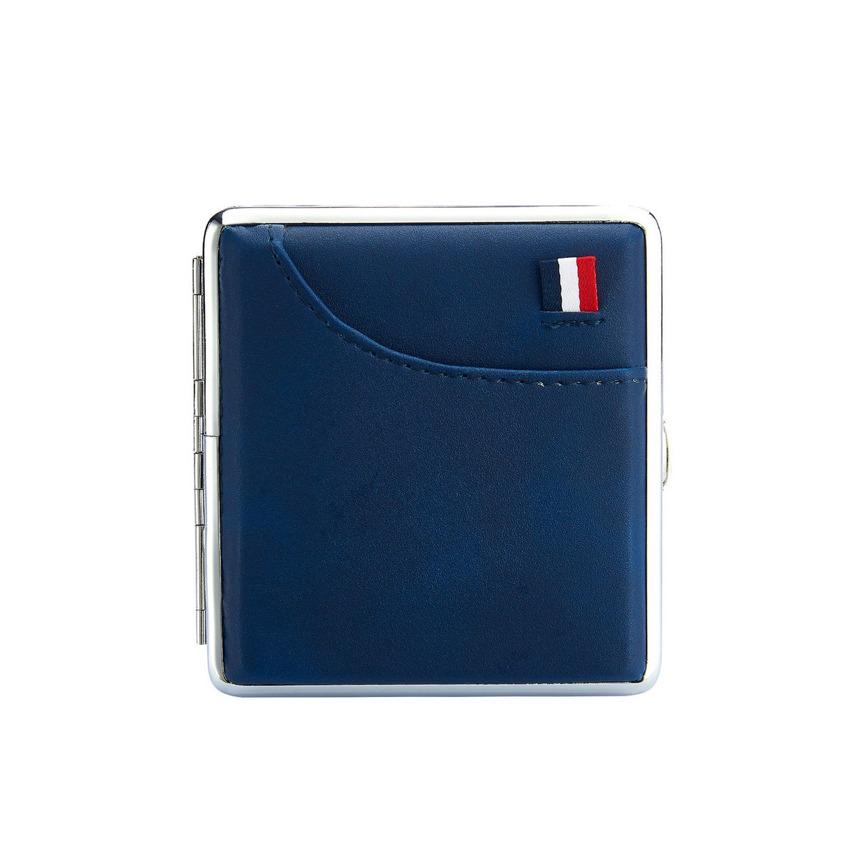 Zigarettenetuis mit Tasche und französischer Flagge x12