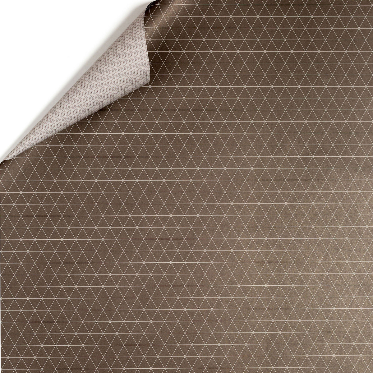 Triangles de papier d'emballage brun - papier d'emballage à double faces pour les hommes, papier d'emballage durable noble