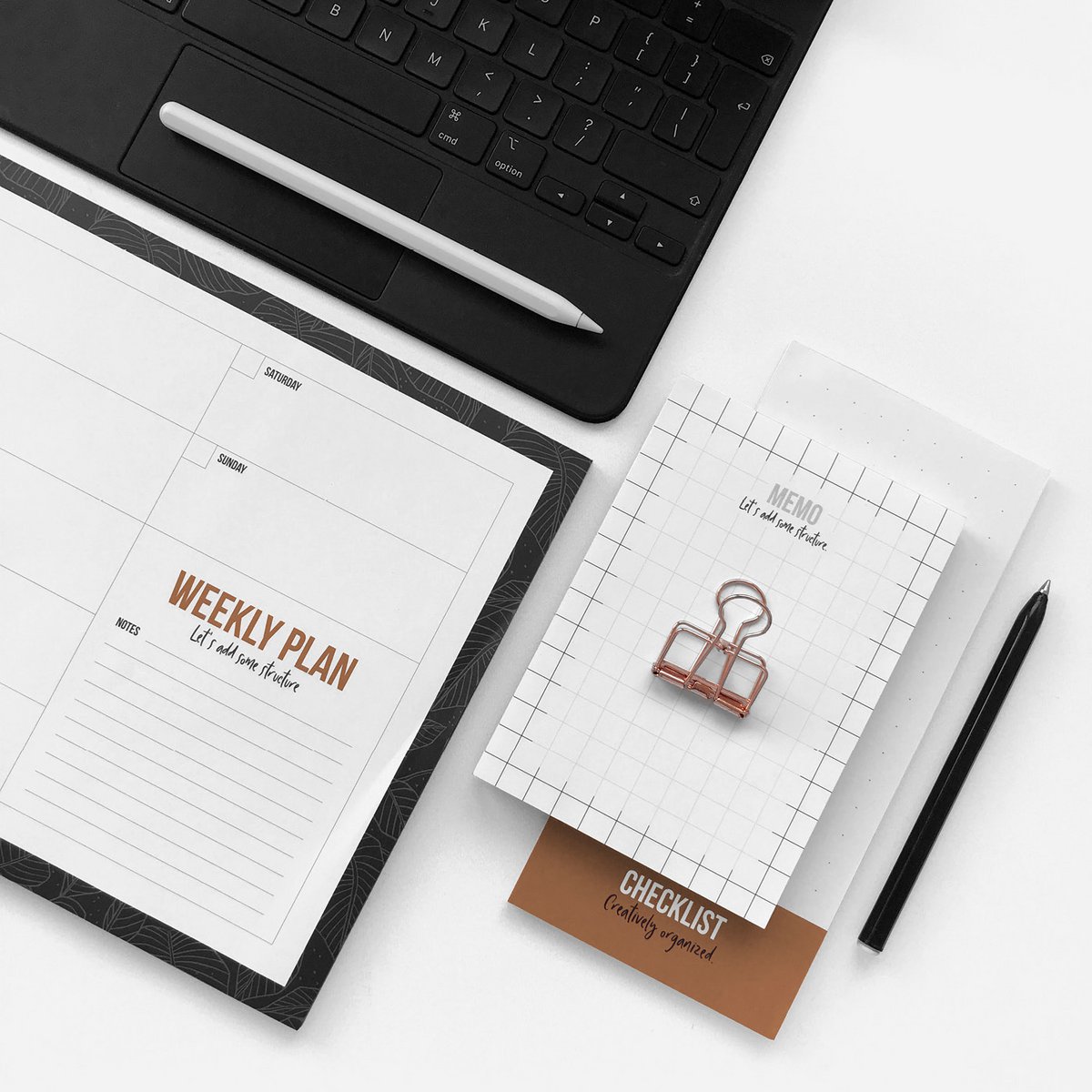 Notizblock-Checkliste Rusty Bullet, je 5 Stück