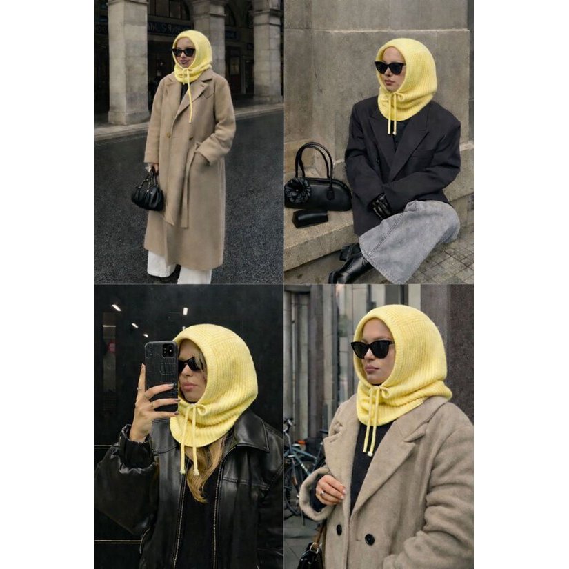 TikTok Hype 2026 Sturmhaube Damen – 10+ Farben – Schal & Mütze – Warm – Trendy