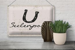 Blikskilt, der siger 20x30 cm soul pony hestesko dekorativt skilt
