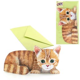 Tarjeta animal 3D Gatito