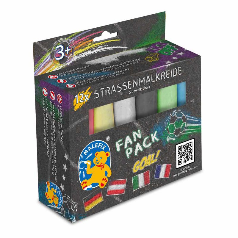 MALEFIX Straßenkreide Fan-Pack 12er Packung