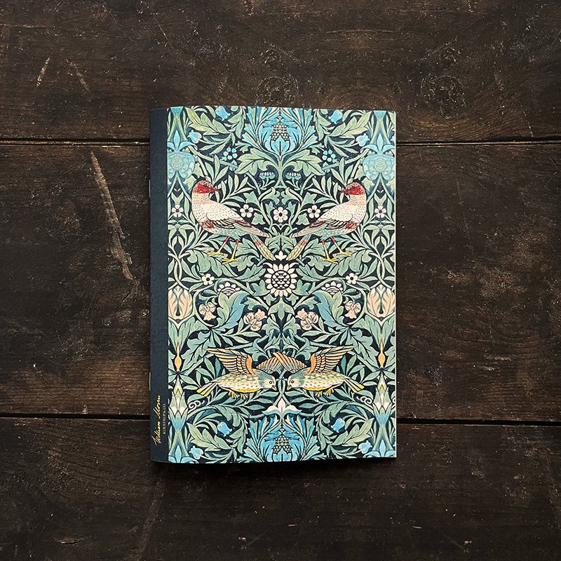 Note Booklet - Bird Green - William Morris
